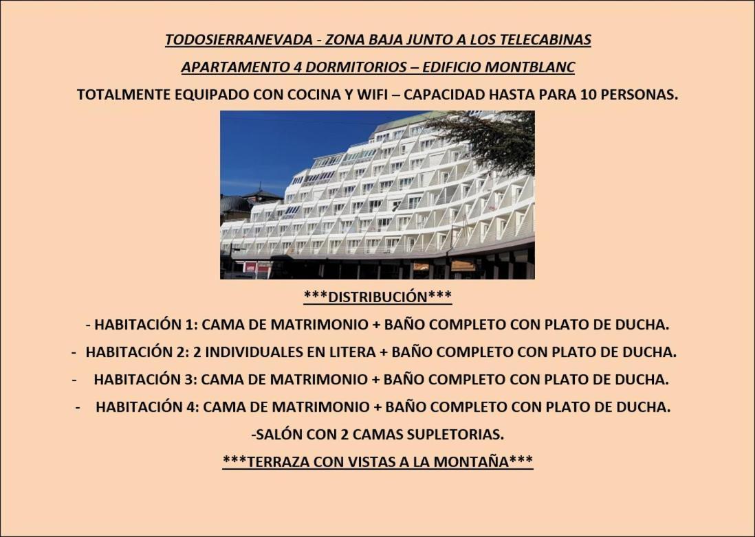 Todosierranevada Zona Baja - Apartamentos De 4 Dormitorios - Junto A Los Telecabinas Sierra Nevada Chambre photo